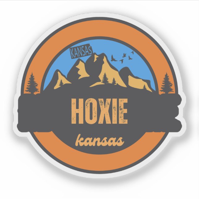 Sticker Hoxie, Kansas  (Devant)