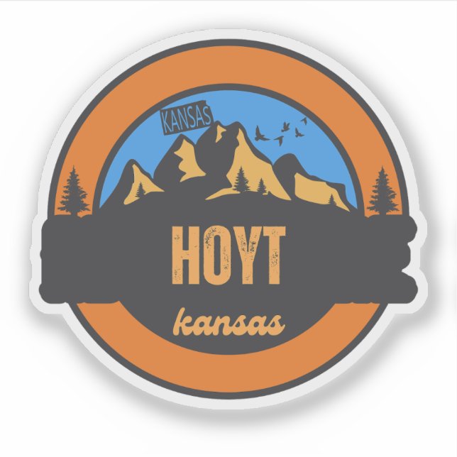 Sticker Hoyt, Kansas (Devant)