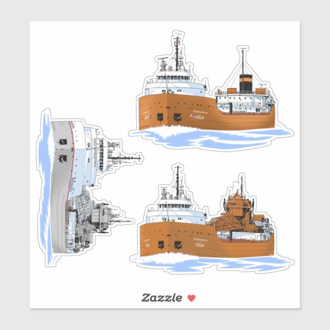 Sticker Hoyt Michipicoten, cargo des Grands Lacs (Feuille)