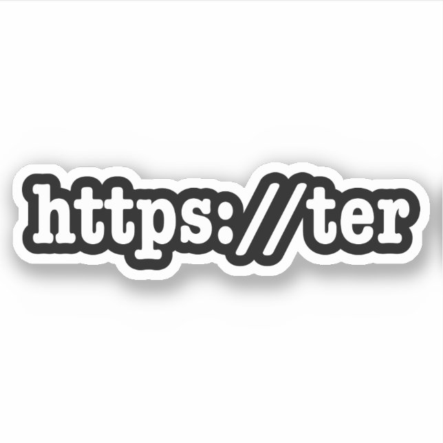 Sticker https://ter / code html (Devant)