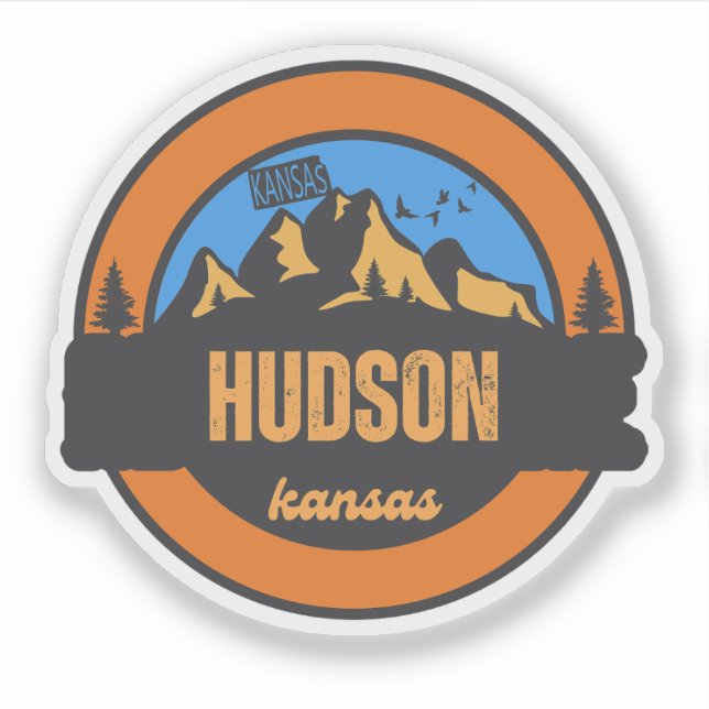 Sticker Hudson, Kansas (Devant)