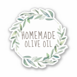 Sticker huile d'olive maison
