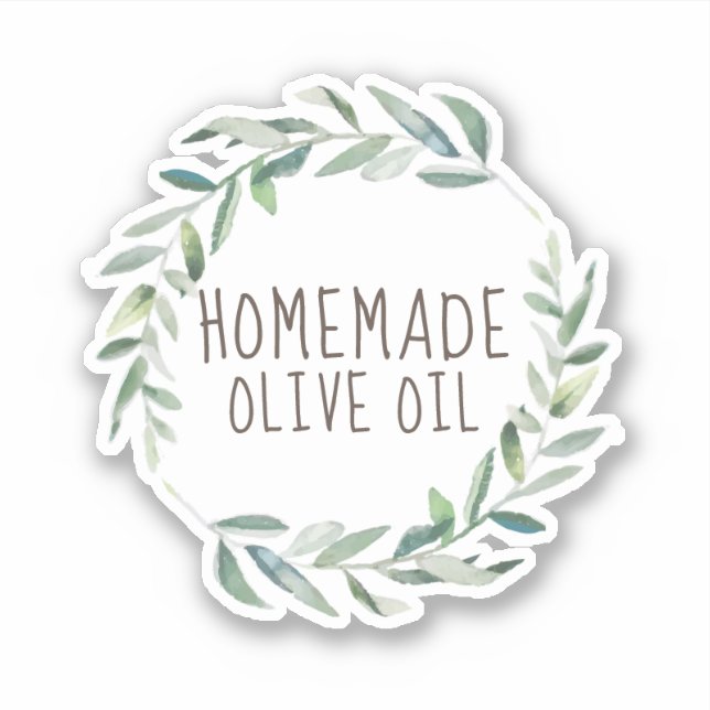 Sticker huile d'olive maison (Devant)