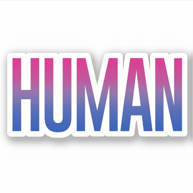 Sticker Humain bisexuel (Devant)