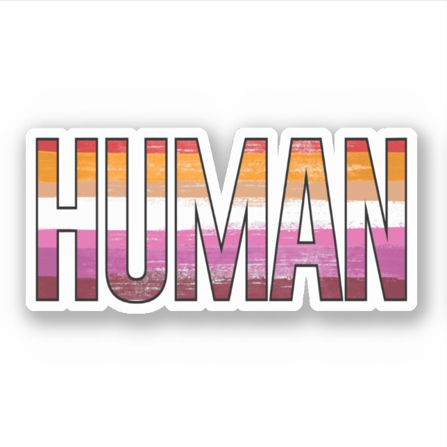 Sticker Humain lesbienne (Devant)