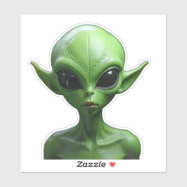 Sticker humanoïde vert (Feuille)
