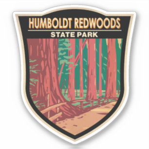 Sticker Humboldt Redwoods State Park Avenue of the Giants