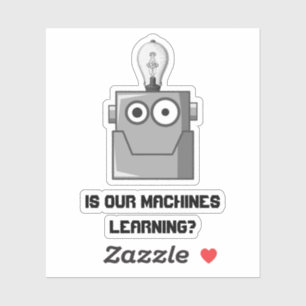 Sticker Humour de la technologie d'apprentissage automatiq