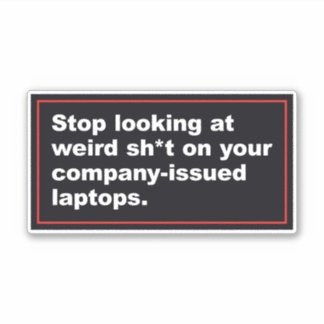 Sticker Humour du département informatique Arrêtez de rega