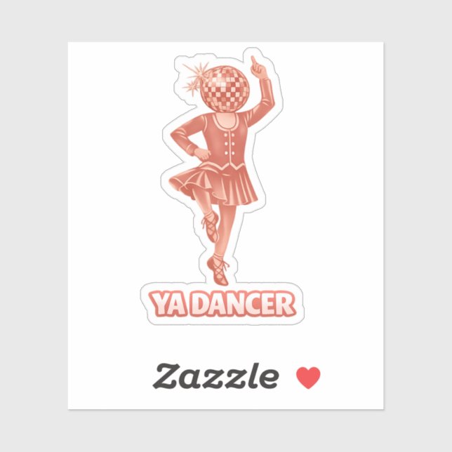 Sticker humour écossais drôle ya danseur Félicitations (Feuille)