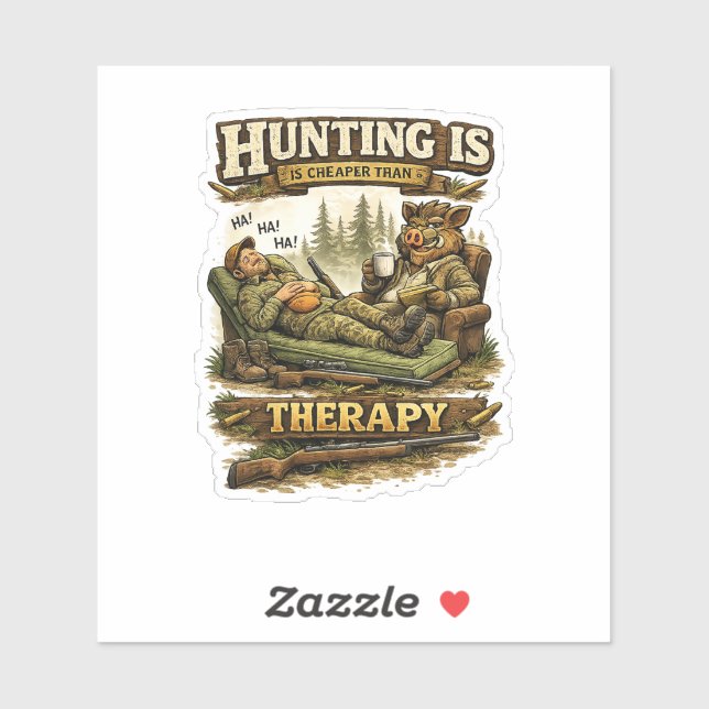 Sticker Hunting Is Cheaper Than Therapy (Feuille)