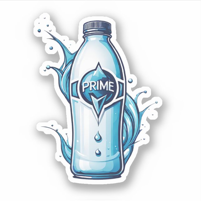 Sticker Hydratation, Réveillez-vous à une bonne humeur cha (Devant)