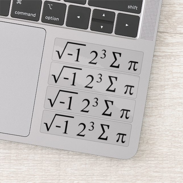 Sticker i 8 sum pi - Je mange une tarte - Funny Math Formu (Détail)