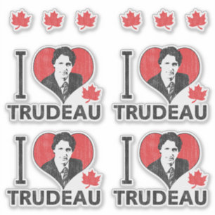 Sticker I Coeur Trudeau Contour Cut Set
