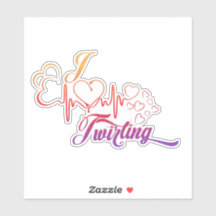 I COEUR Twirling 6X6 Decal