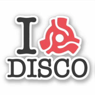 Sticker I disco de 45 adaptateurs