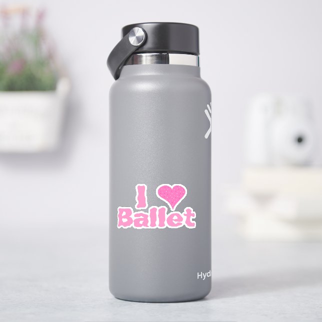 Sticker I Heart Ballet (HydroFlask)
