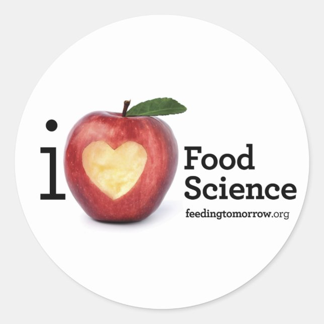 Sticker "I Heart Food Science" (Devant)