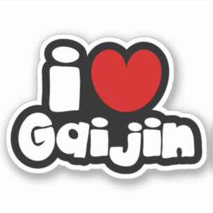 Sticker i heart Gaijin