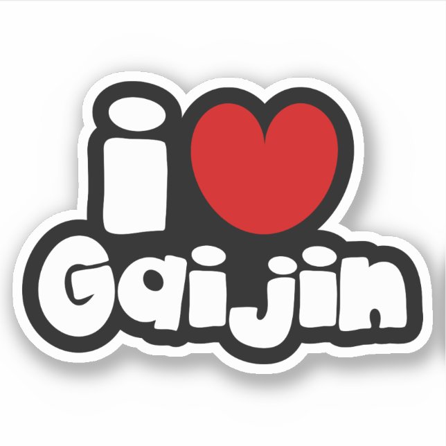 Sticker i heart Gaijin (Devant)