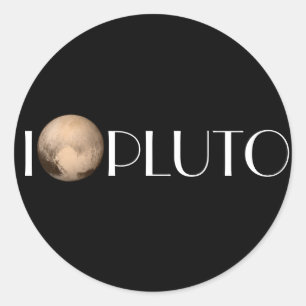 Sticker I Heart Pluto New Horizon