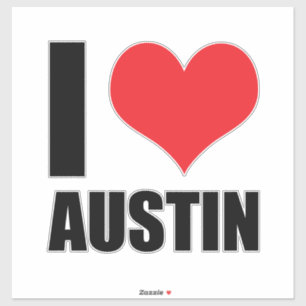 Sticker I Love Austin