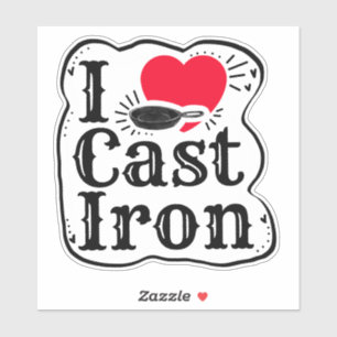 Sticker I Love Cast Fer