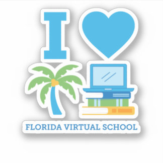 Sticker I Love Florida Virtual School