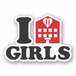 Sticker I Love Hotel Girls