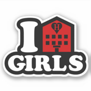 Sticker I Love Hotel Girls