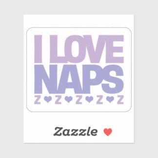 Sticker I Love Naps