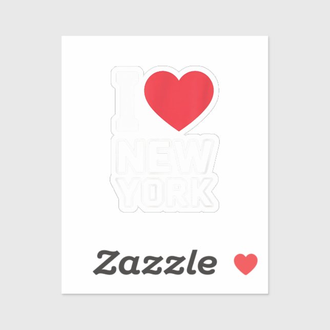Sticker I Love New York - New York City Nyc (Feuille)