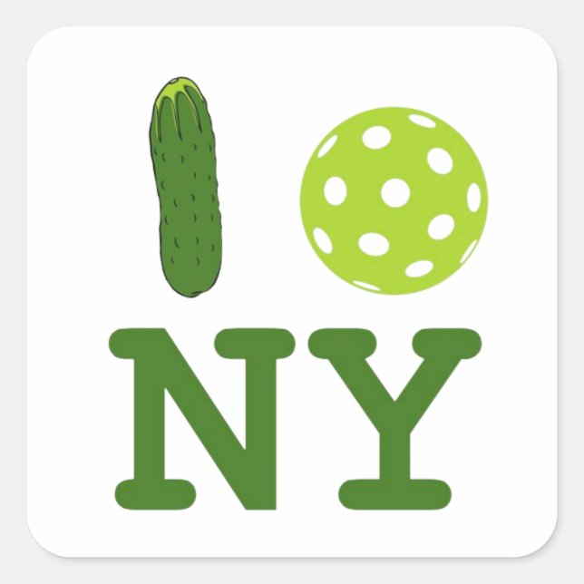 Sticker I Love New York (Pickleball) (Devant)