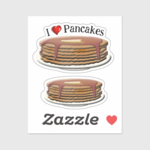 Sticker I Love Pancakes * Pancake Day