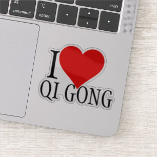 Sticker I Love Qi Gong Modèle de texte