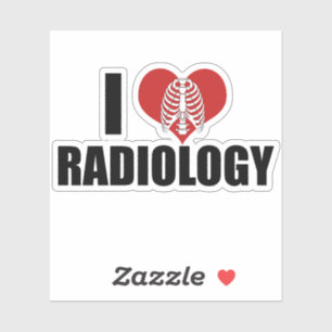 Sticker I Love Radiologie Cool radiologue sur mesure