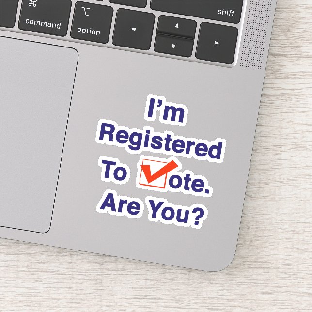 Sticker I’m Registered to Vote 2024 (Détail)