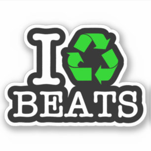 Sticker I Recycle Les Beats