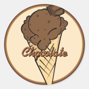 Sticker Icecream au chocolat