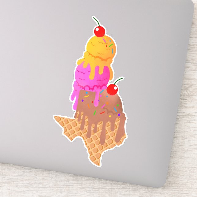 Sticker Icecream Texas (Détail)