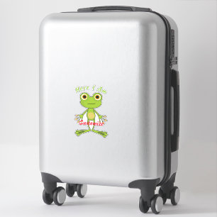 Sticker Ici, je suis mignonne grenouille Thunder_Cove