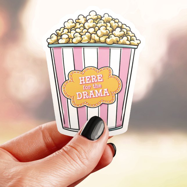 Sticker Ici pour le Popcorn Vinyl Drama (Créateur téléchargé)