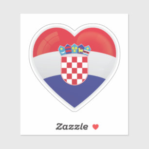 Sticker Icône d'amour Croatie