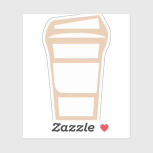 Sticker Icône de la coupe aller-retour du café