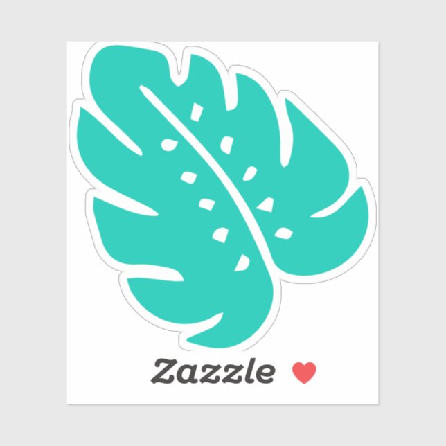 Sticker Icône Feuille tropicale (Feuille)