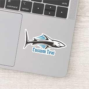 Sticker Icône tribale de requin 1