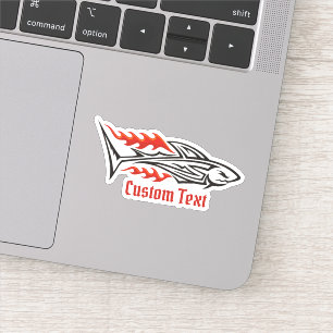 Sticker Icône tribale de requin 2