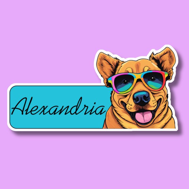 Sticker ID de canine cool (Créateur téléchargé)