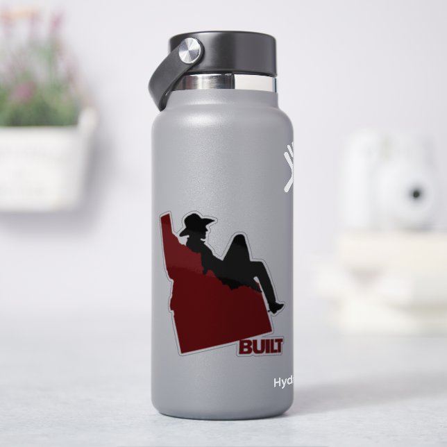 Sticker Idaho Cowboy Vinyl Decal (HydroFlask)