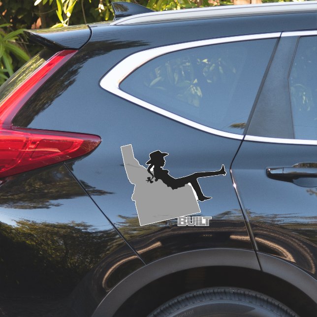 Sticker Idaho Cowgirl (Coté voiture)